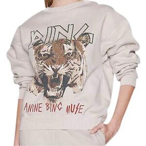 Anine Bing Cream Sweatshirt